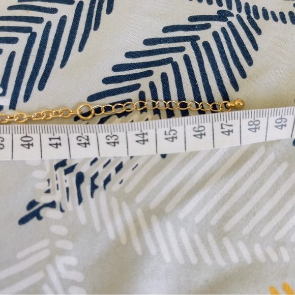 Vintage Bib Necklace ,Peach Geometric Link Necklace in excellent condition - Picture 7 of 7